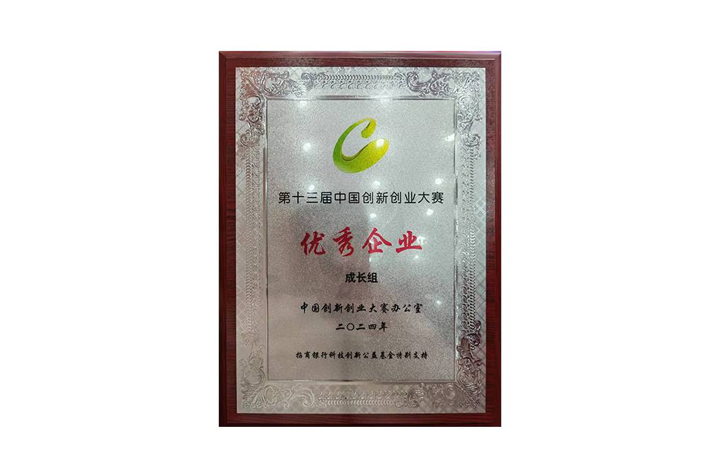 2024年第十三届中国创新创业大赛成长组《优秀企业》